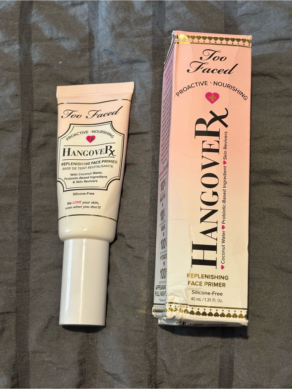 Too Faced Hangover Replenishing Face Primer - Pink & White Packaging
